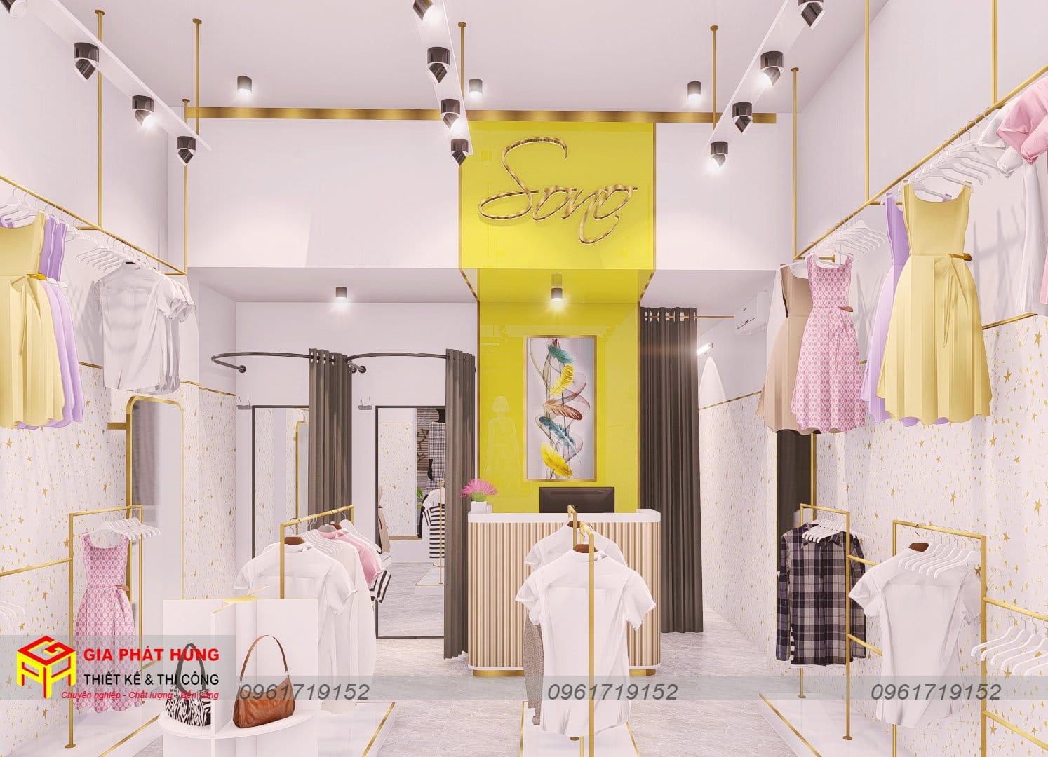 Thiết kế thi công shop thời trang Sono - Thiết kế shop